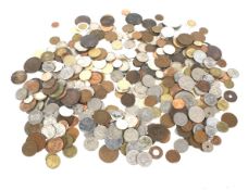 A collection of world and British Victorian and 20th century mixed coins.