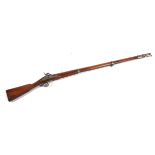 A non-shootable model of a circa 1840 Springfield smooth bore musket. 42" barrells, .