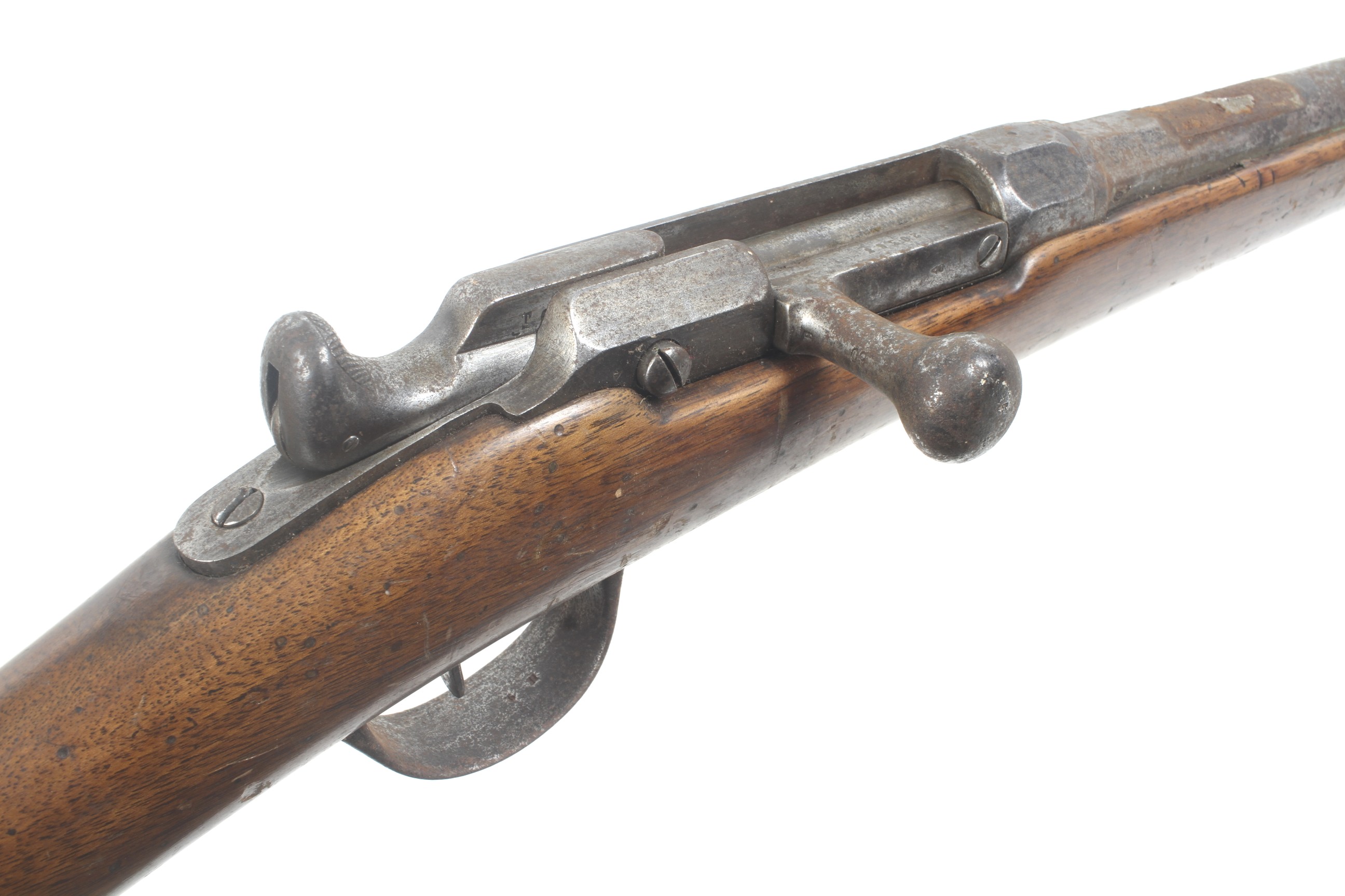 A circa 1920 St Etienne 11mm calibre bolt action rifle. Serial number 20568. - Image 3 of 4