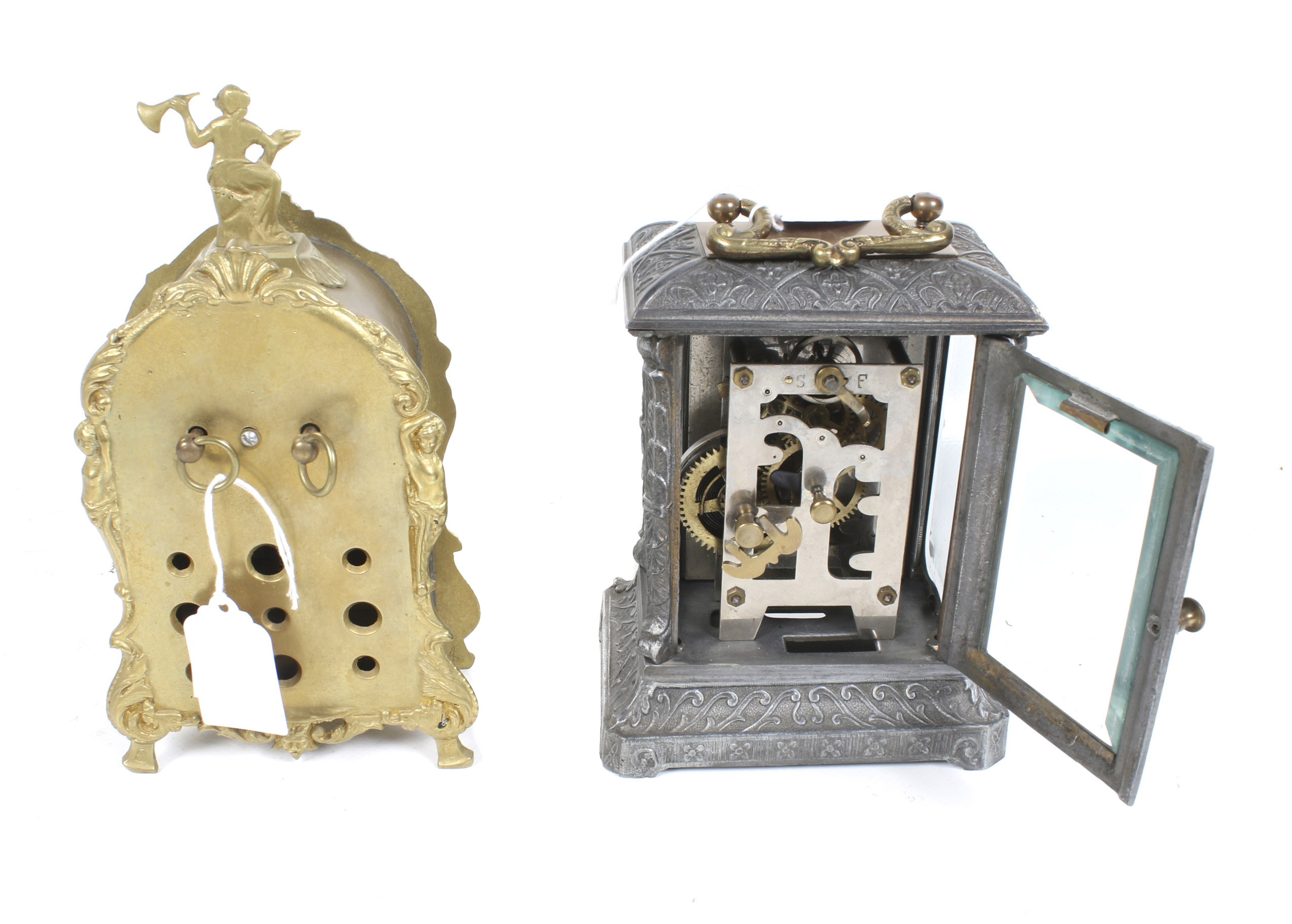 Two mantel clocks. - Image 3 of 3