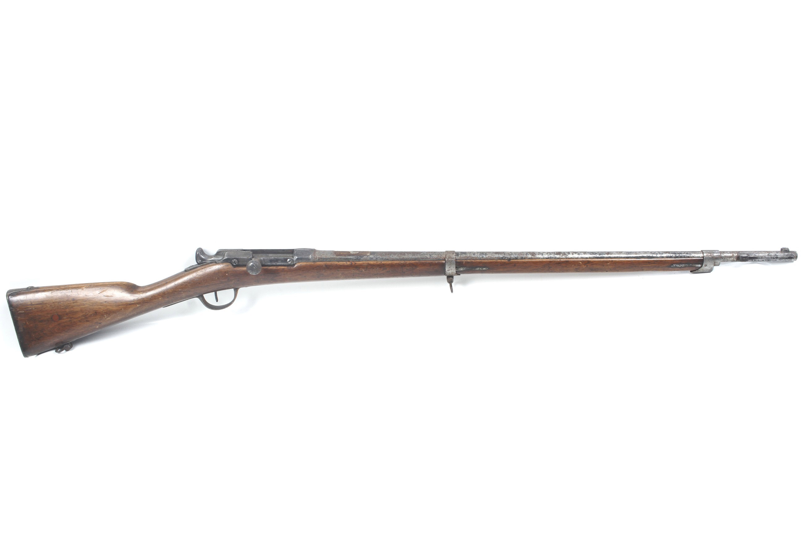 A circa 1920 St Etienne 11mm calibre bolt action rifle. Serial number 20568.