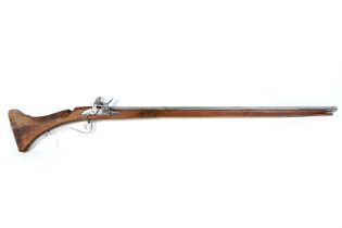 A shootable reproduction of a circa 1700 English lock muzzle loading musket.