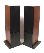 A pair of Linn Kielidh stereo floorstanding speakers.