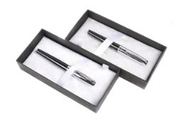 Two Diplomat Excellence fountain pens. Cased and boxed.