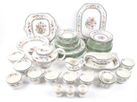 A vintage Copeland Spode 'Chinese Rose' dinner and tea service.