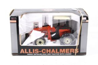 A SpecCast 1:16 scale Allis Chalmers 6060 tractor and front loader. In the original box.