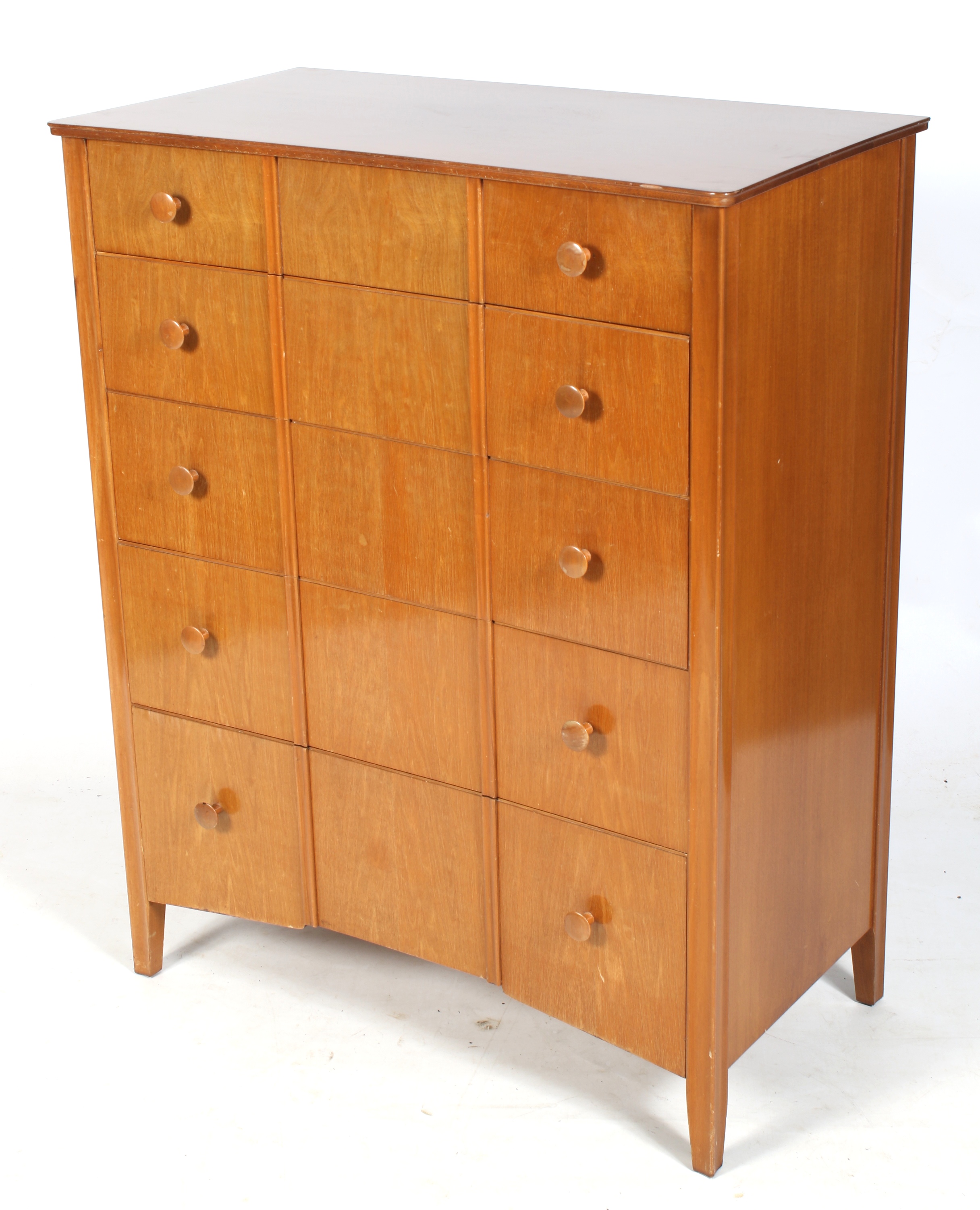 A mid-century chest of drawers from Heals.