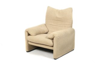 A Vico Magistretti (1920-2006) mid-century 'Maraluiga' easy chair designed for Cassina.