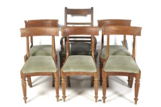A matched set of six chairs (5 + 1).