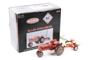 A SpeCcast 1:16 scale Allis Chalmers D-14 LP tractor with New Idea Mower. In original box.