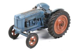 A Chad Valley diecast Fordson Major tractor. Unboxed, H8.