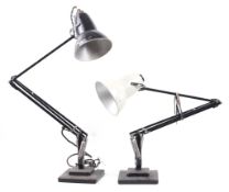 Two vintage Herbert Terry Anglepoise two step desk lamps.