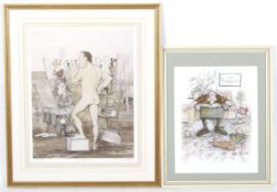 Two Macartney Snape signed limited editon prints. 'Art Class', no.