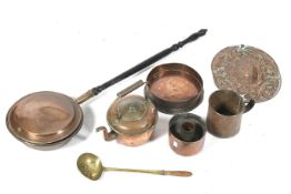An assortment of brass and copper.