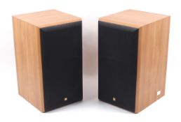 A pair of KEF Cresta Bi-Wired hi-fi stereo speakers.