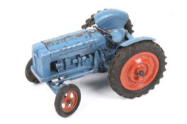 A Chad Valley diecast Fordson Major. In blue livery and red wheels, H8.