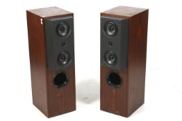 A pair of KEF Reference Series stereo audio floor speakers. Model 104/2.