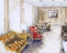 Costas Andrew Mikellides (1938-2019) msia, fcsd, 'Hotel Interior'.