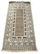 A Louis De Poortere 'Samarkand' animal pattern wool rug.