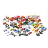 A collection of diecast vehicles.