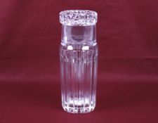A Tiffany & Co crystal Atlas souvenir water carafe and glass.