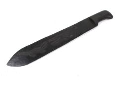 An African hardwood machete shaped knife.