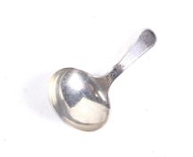 A George III silver old English pattern caddy spoon.