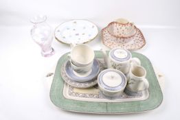 A selection of ceramics and glassware.