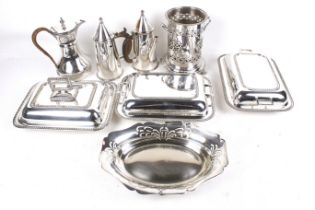 A collection of silver-plate.