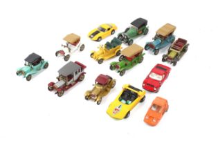 An assortment of diecast models.