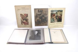 Five frescoes and print folios/albums.