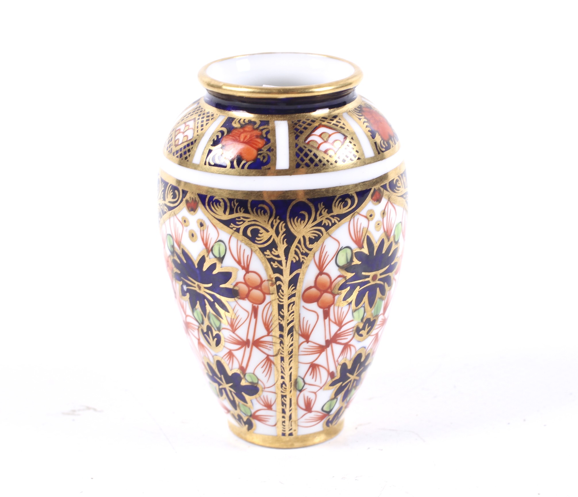 A small Royal Crown Derby Imari vase.