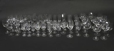An assortment of drinking glasses. Including wine glasses, champagne flutes, etc. Max.