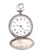 A Continental .800 standard hunter cased small pocket watch for the Turkish market.