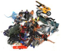 A collection of assorted Hasbro Action Man figures and accessories. Including vehicles, etc.
