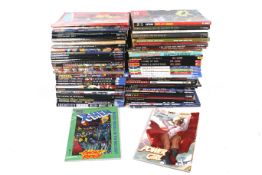 A large collection of assorted DC and Marvel 'Super Hero' graphic novels.