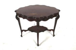 A reproduction occasional table.