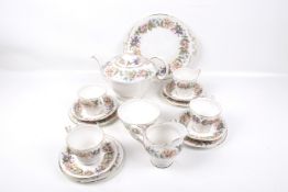 A Paragon four piece tea service in the 'Country Lane' pattern.