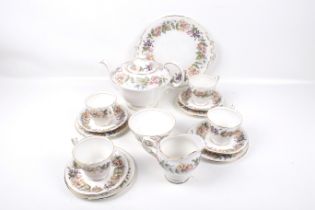 A Paragon four piece tea service in the 'Country Lane' pattern.