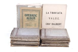 A collection of assorted opera sheet music. Including Ricordi's Cheap Edition, etc.