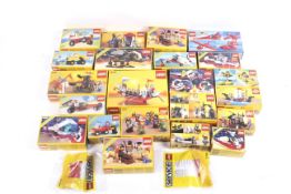 A collection of Lego sets.