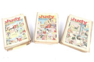 A large collection of vintage Judy comics from the early 1970s.