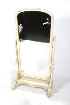 A vintage bevelled edge cheval mirror.