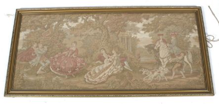 A 20th century framed machine woven tapestry.