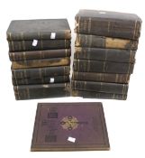 A collection of 19th century religious books.