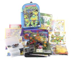 A collection of Teenage Mutant Ninja Turtles ephemera.