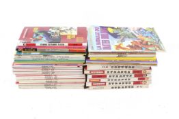 A collection of French language Marvel and DC Comics.