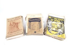 A collection of assorted vintage sheet music.