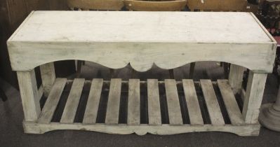 A vintage marble top table.