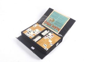 A vintage Mahjong set.